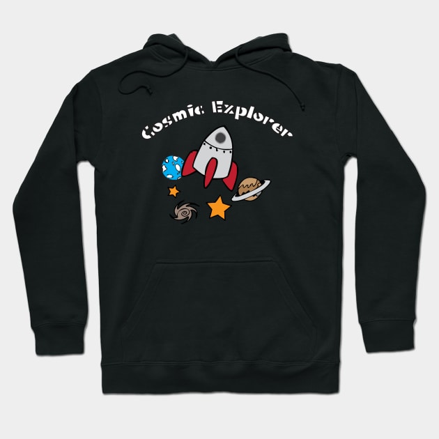 Cosmic Explorer Hoodie by creakraft